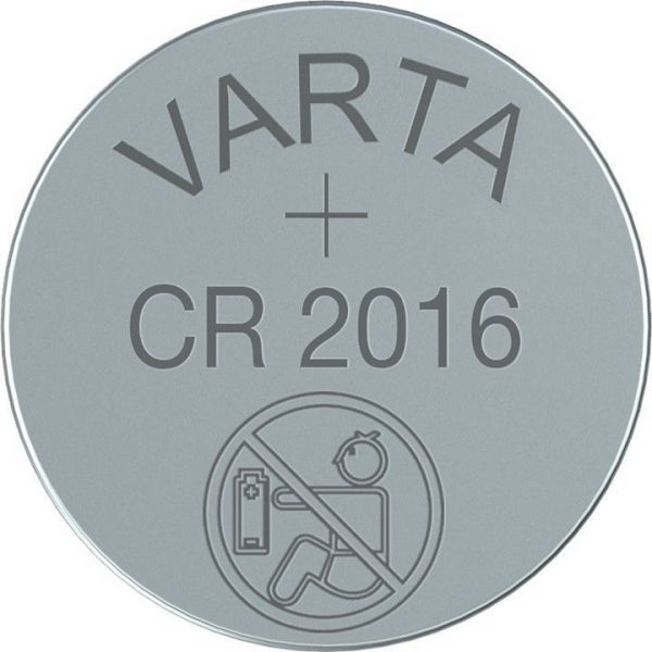 Knopfzelle Lithium, CR-2016 Varta